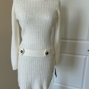 BCX Off White Sweater Dress